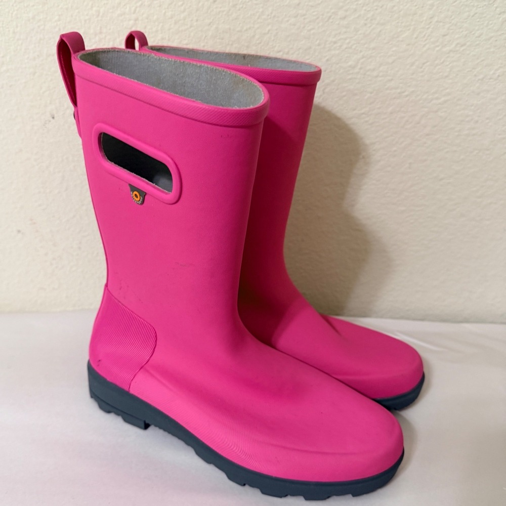 Bogs Kids Tall Pink Waterproof Rain Boots Youth Size 4 Holly Jr (Womens 6)